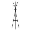 Coat rack Denner pakoworld metal in black color 48.5x48.5x180cm