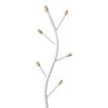 Coat rack Portu pakoworld metal in white-natural color D30x170cm