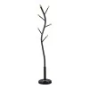 Coat rack Portu pakoworld metal in black-natural color D30x170cm