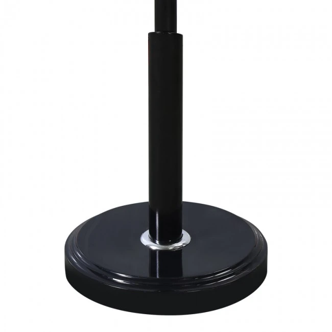 Coat rack Portu pakoworld metal in black-natural color D30x170cm