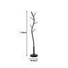 Coat rack Portu pakoworld metal in black-natural color D30x170cm