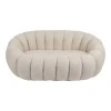 2-seater sofa Yannick pakoworld boucle beige fabric 148x92x62cm
