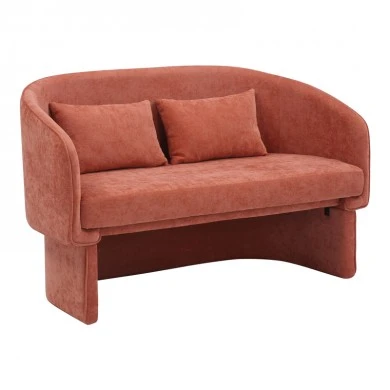 Two-seater sofa Playmob pakoworld fabric in tile shade 128x65x79cm