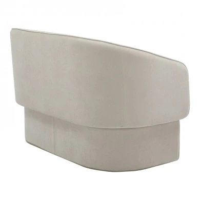 Two-seater sofa Playmob pakoworld beige fabric 128x65x79cm