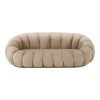 Sofa Embrace pakoworld velvet in beige shade 180x105x65cm