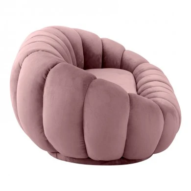 Sofa Embrace pakoworld velvet in rotten apple shade 180x105x65cm