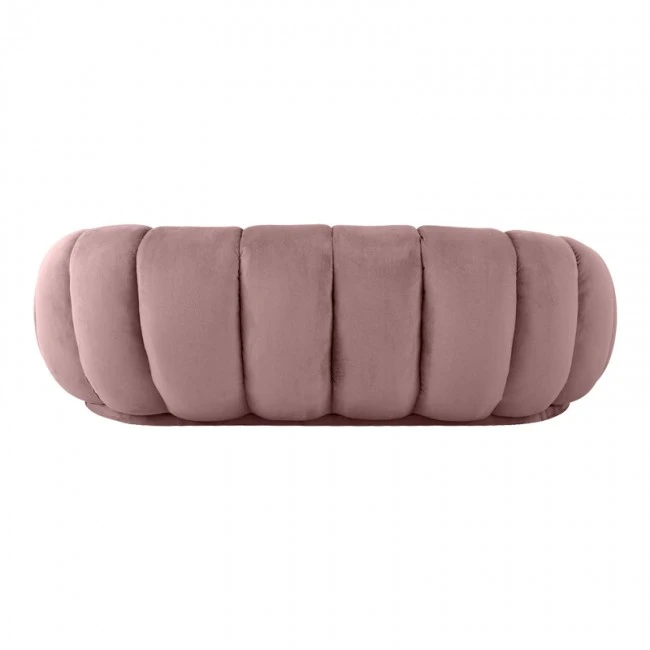 Sofa Embrace pakoworld velvet in rotten apple shade 180x105x65cm