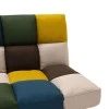 3 seater sofa-bed Freddo pakoworld fabric multicolored 182x81x84 cm