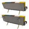 3 seater sofa-bed Freddo pakoworld fabric multicolored 182x81x84 cm
