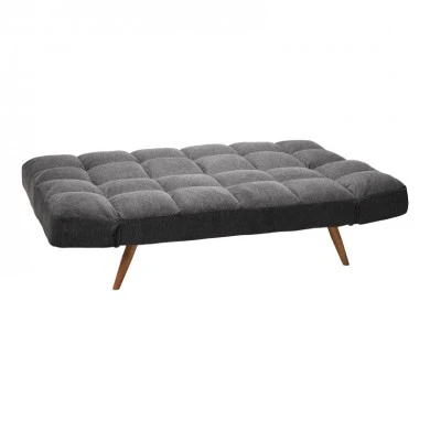 Sofa - bed 3-seater Freddo pakoworld fabric anthracite 181x81x86cm