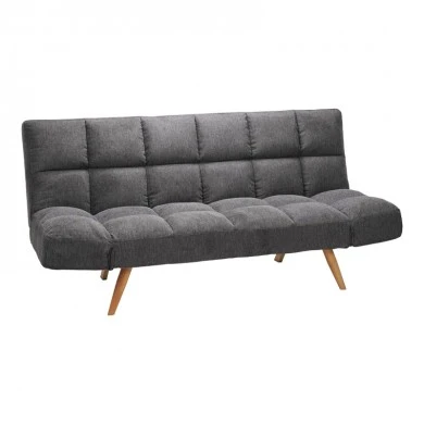 Sofa - bed 3-seater Freddo pakoworld fabric anthracite 181x81x86cm
