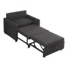 Armchair-bed Barzene pakoworld anthracite fabric 96x83x75cm