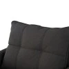 Armchair-bed Barzene pakoworld anthracite fabric 96x83x75cm