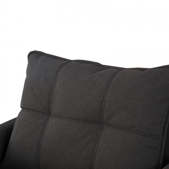 Armchair-bed Barzene pakoworld anthracite fabric 96x83x75cm