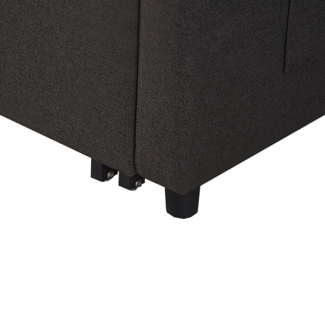 Armchair-bed Barzene pakoworld anthracite fabric 96x83x75cm