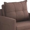 Barzene armchair-bed pakoworld brown fabric 96x83x75cm