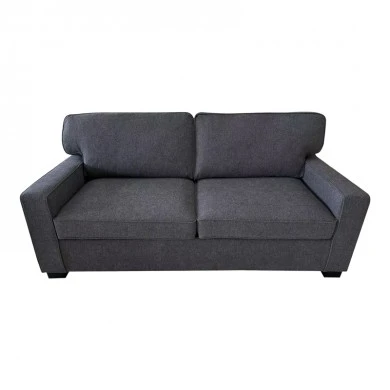 Two-seater sofa bed with foldable mattress Polaris pakoworld anthracite fabric 181x91x83cm