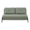 Sofa-bed Hafrene pakoworld light green fabric 151x94x71cm