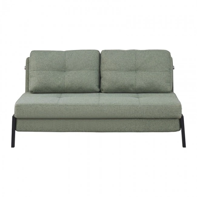 Sofa-bed Hafrene pakoworld light green fabric 151x94x71cm