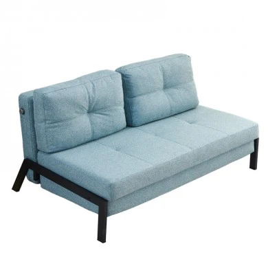 Sofa-bed Hafrene pakoworld fabric in petrol color 151x94x71cm