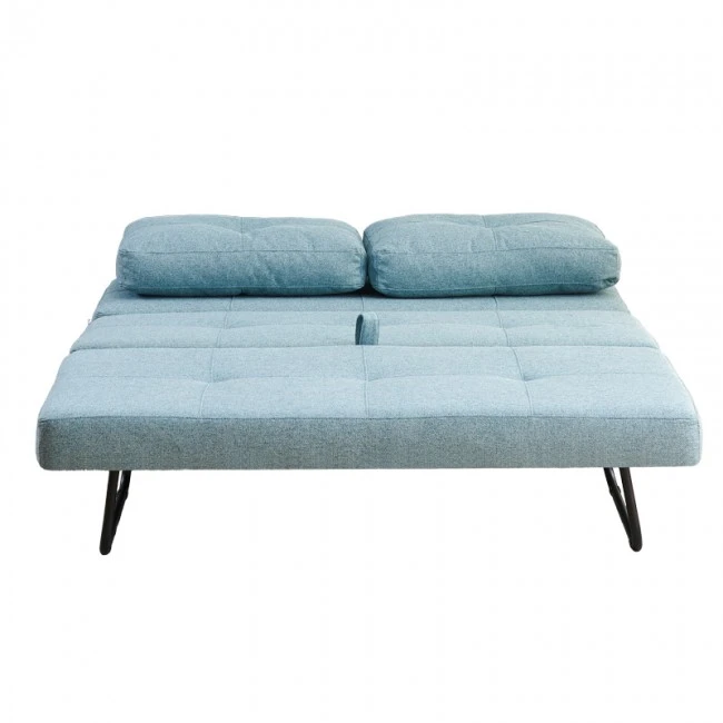 Sofa-bed Hafrene pakoworld fabric in petrol color 151x94x71cm