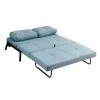 Sofa-bed Hafrene pakoworld fabric in petrol color 151x94x71cm