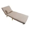 Josuane armachair-bed pakoworld beige fabric and natural wood leg 77x80x81cm