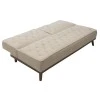Sofa bed Marco pakoworld in beige fabric 180x80x80cm