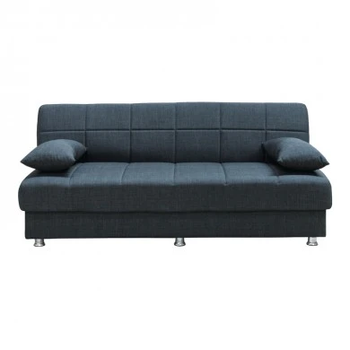 Romina pakoworld 3-seater sofa-bed with storage space anthracite fabric 180x83x79cm