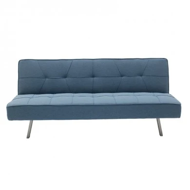 3 seater sofa-bed Travis pakoworld with fabric in light blue color 175x83x74cm