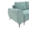 Three-seater sofabed with storage Settee Pakoworld fabric in blue color 286x204x93cm