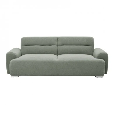 Three-seater sofa Harmonious pakoworld boucle olive green 223.5x92x81cm