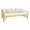 Sofa Roziana pakoworld natural teak wood 210x100x80cm