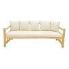 Sofa Roziana pakoworld natural teak wood 210x100x80cm