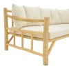 Sofa Roziana pakoworld natural teak wood 210x100x80cm