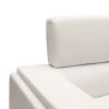 Καναπές Shea pakoworld 3θέσιος PU ivory-inox 198x80x87εκ