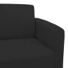 Three seater sofa Sidica pakoworld PU in black color 185x78x83cm
