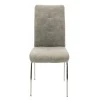 Chair Ariadne pakoworld PU grey-chrome leg