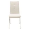 Chair Ariadne pakoworld PU white-chrome leg