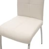 Chair Ariadne pakoworld PU white-chrome leg