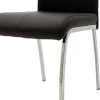 Chair Ariadne pakoworld PU black-chrome leg