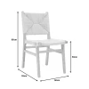 Καρέκλα Arten pakoworld σχοινί-rubberwood σε φυσική απόχρωση 60x55x85εκ