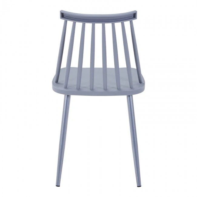 Καρέκλα Aurora I pakoworld pp σε γκρι απόχρωση-πόδι μεταλλικό γκρι 43x48x79εκ