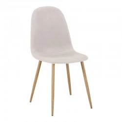 Καρέκλα Bella pakoworld ανοιχτό γκρι ύφασμα με πόδι μέταλλο σε φυσική απόχρωση 43.5x52x89εκ Καρέκλα Bella pakoworld ανοιχτό γκρι ύφασμα με πόδι μέταλλο σε φυσική απόχρωση 43.5x52x89εκ