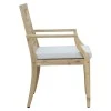 Bolen pakoworld armchair solid acacia wood-beige fabric 59x63.2x89.9cm