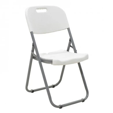 Folding catering chair Edison pakoworld with metal and reinforced frame colour white