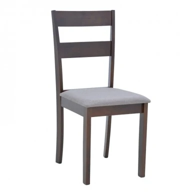 Καρέκλα Dallan pakoworld rubberwood σε καρυδί απόχρωση 40x47.5x89εκ