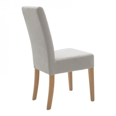 Καρέκλα Ditta pakoworld ύφασμα γκρι-πόδι sonoma 44x56x96εκ