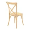 Dylon pakoworld stackable chair unpainted beech wood-rattan seat 48x52x89cm