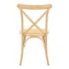 Dylon pakoworld stackable chair unpainted beech wood-rattan seat 48x52x89cm